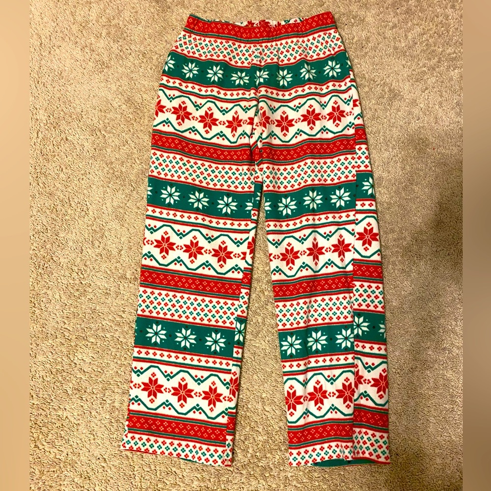 Fuzzy Christmas PJ Pants